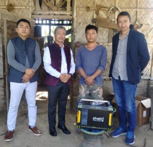 BAN members with BSRC beneficiary, Bendangwabang, at Aoyimti village, Dimapur, February 19.