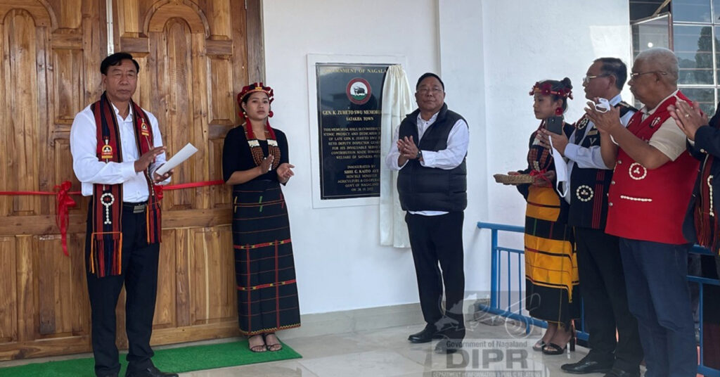 General K. Zuheto Swu Memorial Hall inaugurated » MokokchungTimes.com