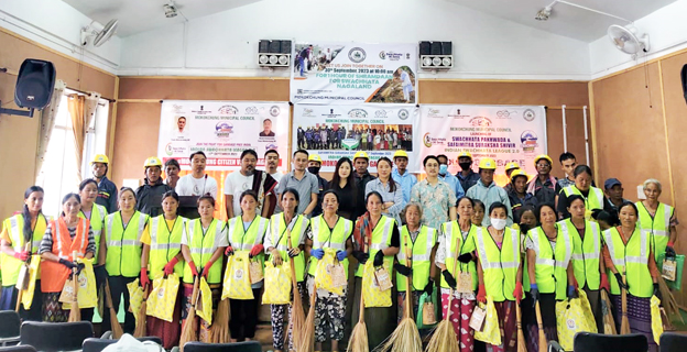 MMC sanitation workers were felicitated at the MMC conference hall on 2 October during the culminating program of 'Swachhta Hi Sewa'. 