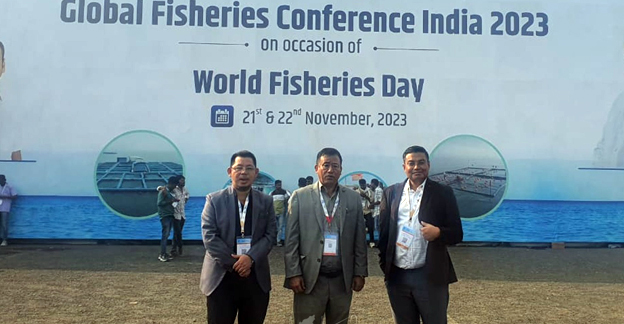 Advisor, Fisheries & Aquatic Resources, A Panjung Jamir and others at the Global Fisheries Conference India 2023