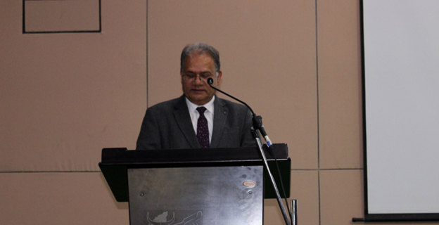 Chief Secretary, Nagaland, J. Alam addressing the gathering at the inception programme of NERMPI at CIHSR on 24th February, 2024. 