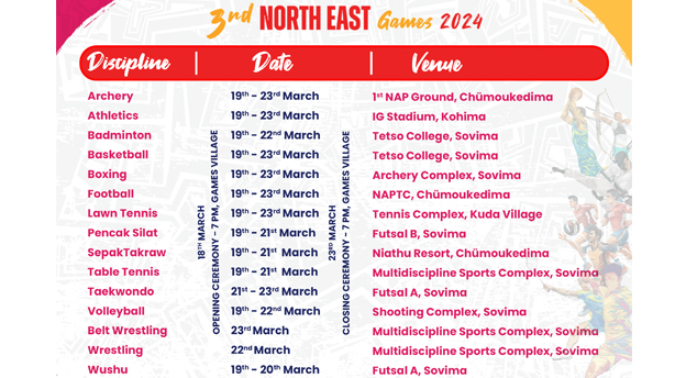 NE Games schedule