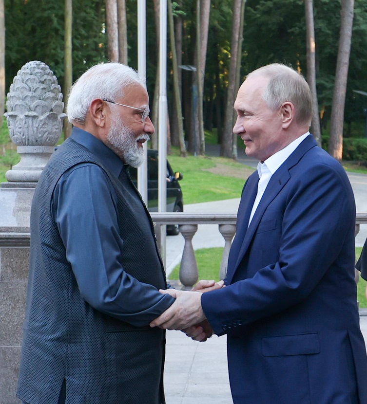 “I thank President Putin for receiving me this evening in Novo-Ogarevo. I look forward to tomorrow's negotiations, which will undoubtedly further strengthen the friendship between India and Russia,” Indian PM Narendra Modi posted on X along with pictures that showed him shaking hands with the Russian president Vladimir Putin on Monday, July 8.