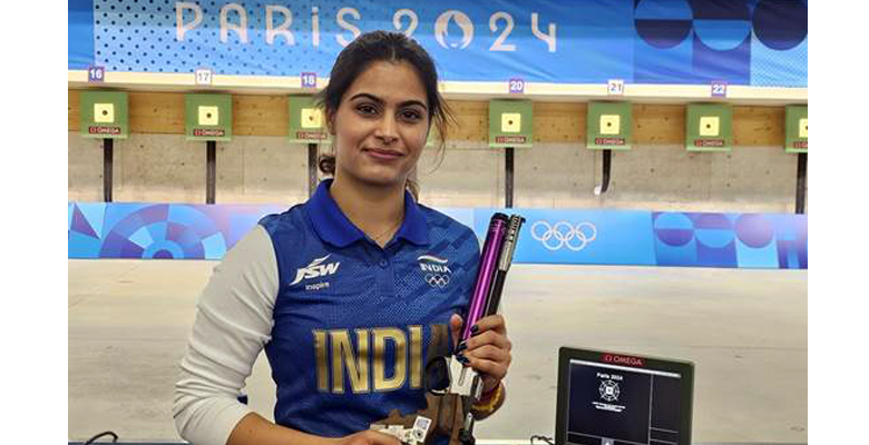 Manu Bhaker wins historic Bronze Medal in 10m Air Pistol at Paris 2024 Olympics for India