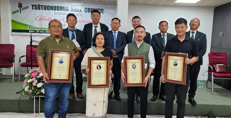 T Khel Council of Kohima Village holds felicitation program for its elected councilors