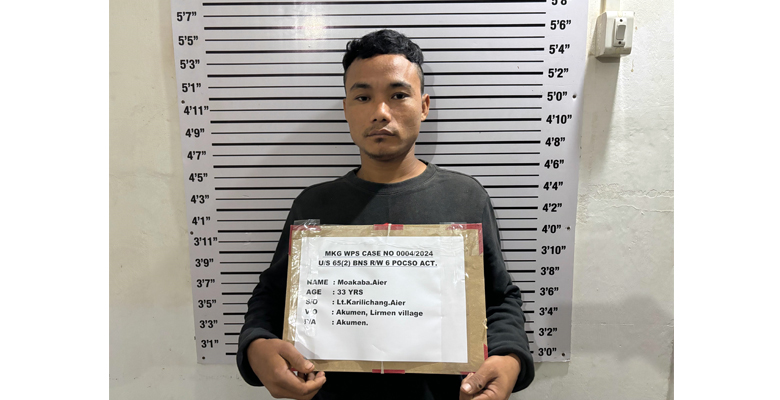 Mokokchung Police updates on sexual assault of minor Moakaba Saring