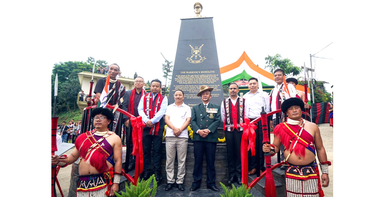 Monolith in honor of Kargil War hero