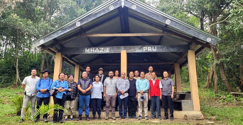 Officials from ministry of rural development monitor PMKSY projects in Nagaland