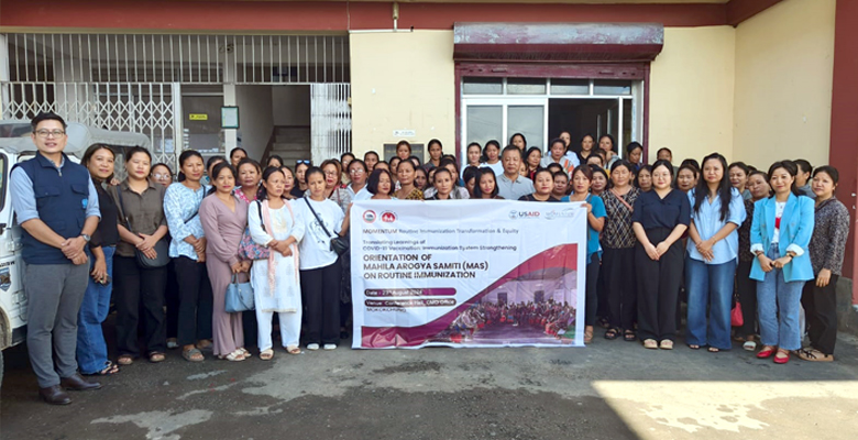 Orientation for Mahila Arogya Samiti on routine immunization held in Mokokchung