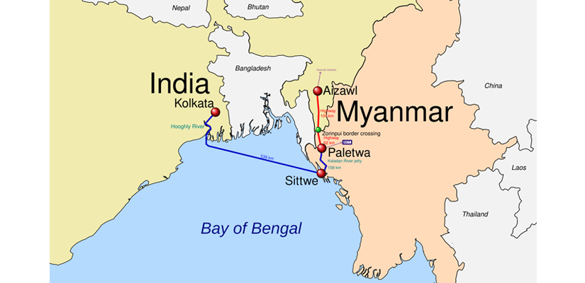 Kaladan Project, meant to improve trade between  NE India and Myanmar, faces uncertain future