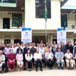Kudecho Khamo, Dr. Neisatuo Mero, Rhosietho Nguori, and other members of the DPDB on Monday at the ADC Office Complex, Pfütsero.