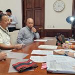 Nagaland MP Supongmeren Jamir with Union Minister for DONER Jyotiraditya Scindia at the latter’s office in New Delhi