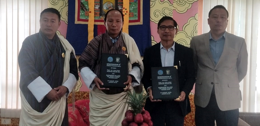 Nagaland’s Fazl Ali College partners with Bhutan’s Sherubtse College for international academic cooperation