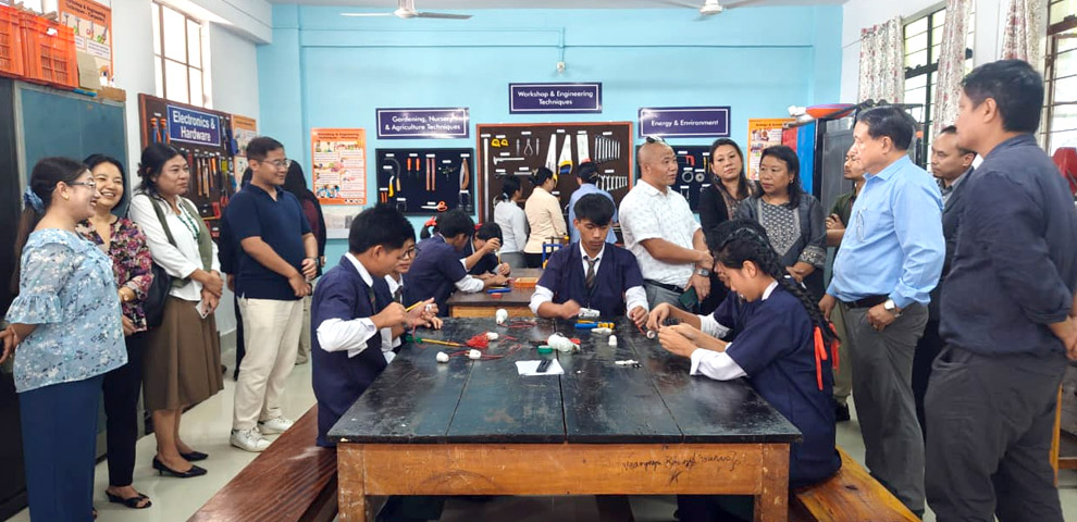 Kohima Upgraded Multi Skill and Electronics Lab inaugurated at Thinuovicha Memorial GHSS