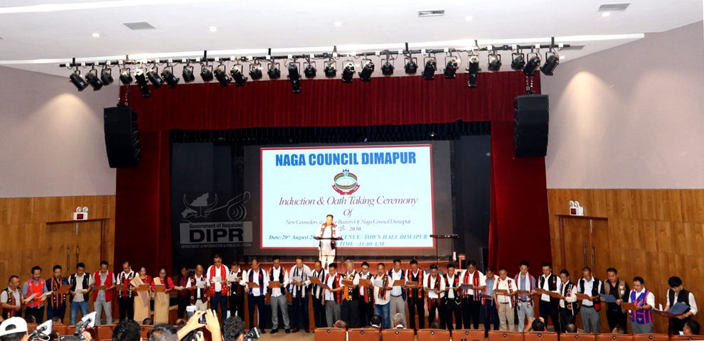 Naga Council Dimapur inducts new office bearers for 2025–2030