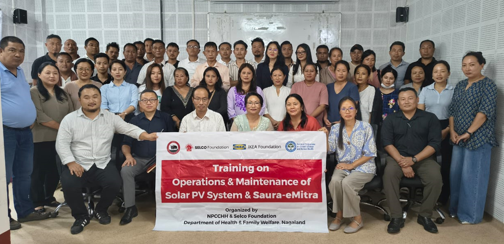 Routine Maintenance of Rooftop Solar PV Installation and Saura-e Mitra training held in Mokokchung