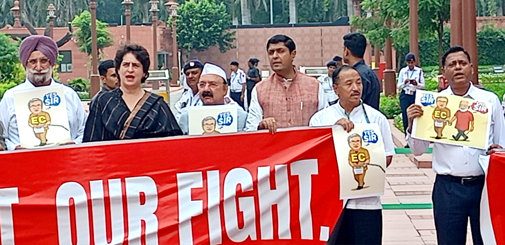 MP Supongmeren Jamir raises delay in Dimapur–Tizit railway project in Parliament, joins protest against electoral roll revision