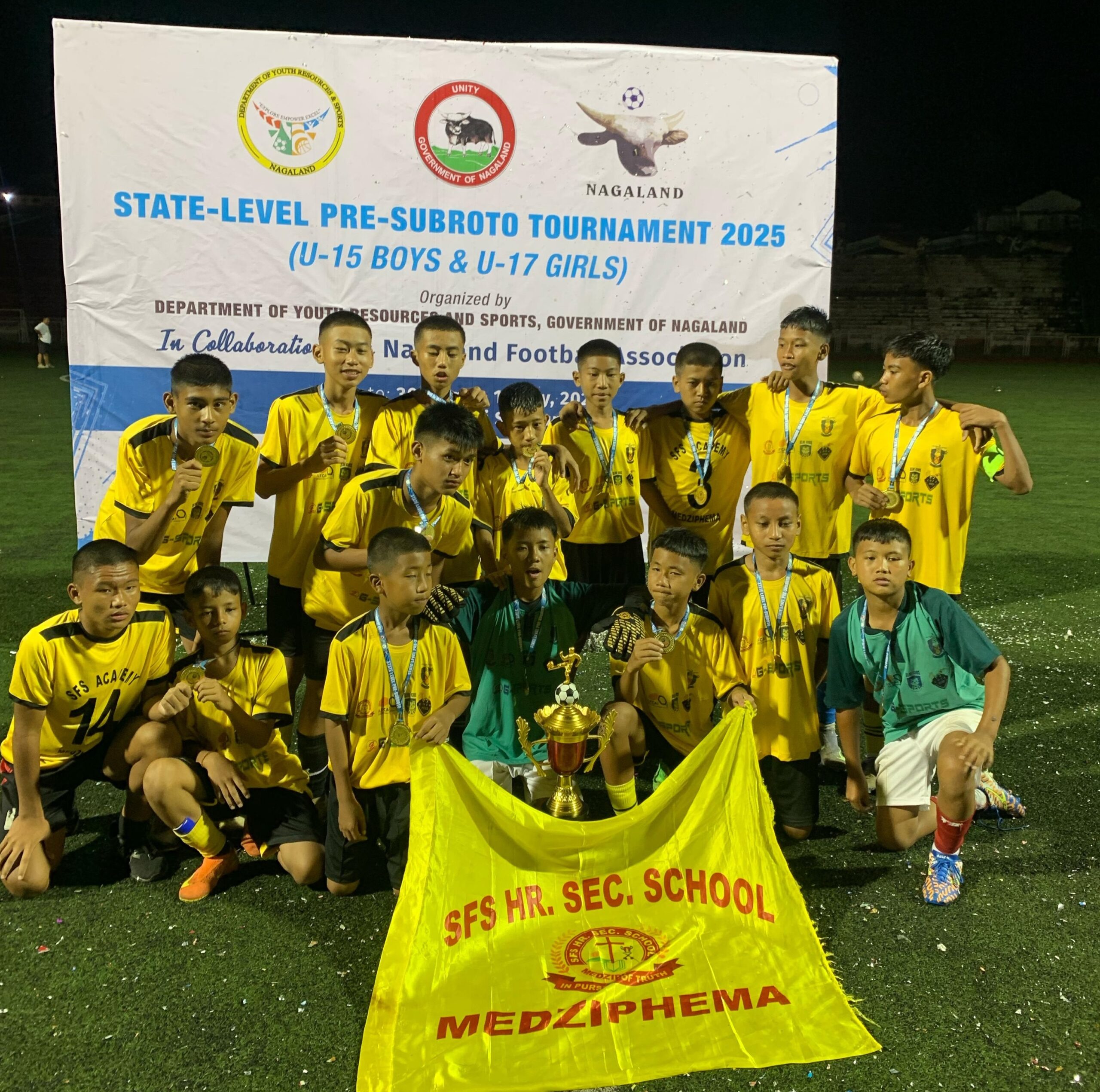 SFS Hr Secondary School Medziphema to Represent Nagaland at Subroto Cup