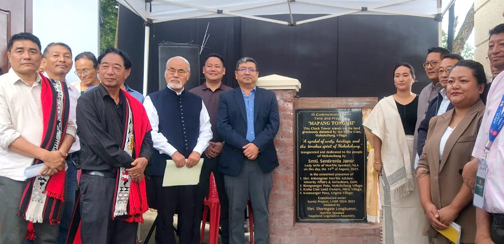 clock tower inauguration Mokokchung