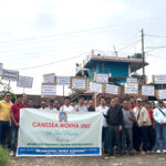 CANSSEA stages dharna in Kohima, demands restoration of OPS and NPSC IAS induction