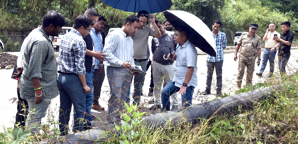 DC Kohima inspects North-East Gas Grid project, urges timely completion