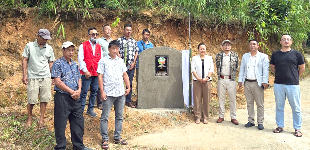 DFO Kohima, Sevono Seletsu inaugurates village road and footpath under NFMP