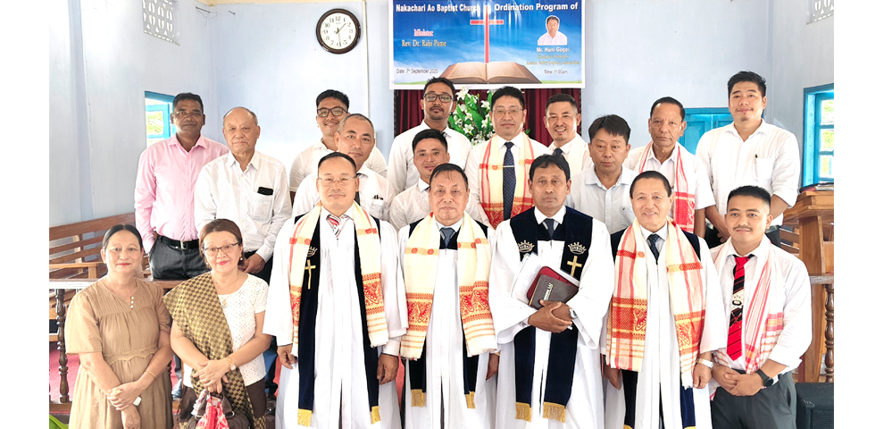 First Assamese Pastor ordained in Ao Church, marking milestone for AVBA