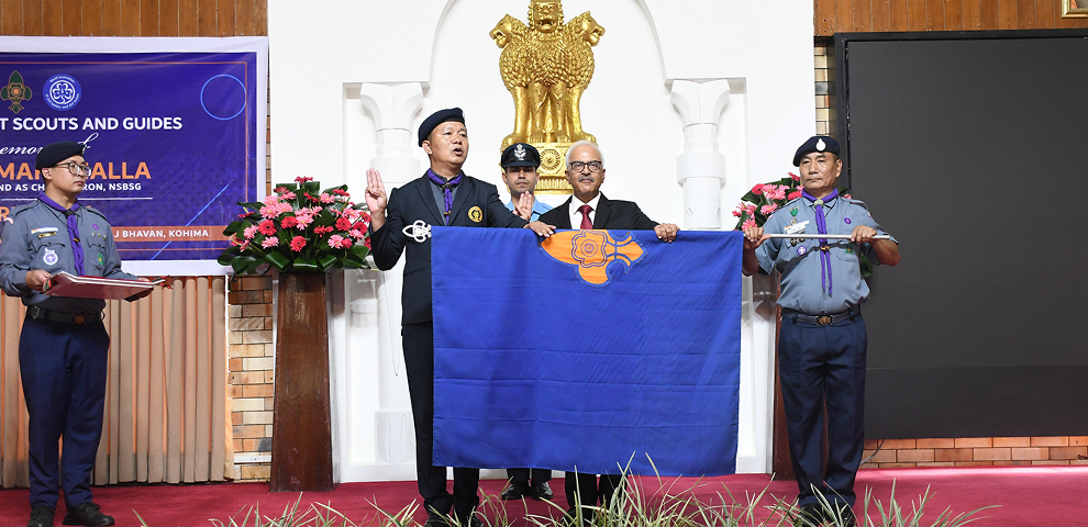 Governor Ajay Kumar Bhalla inducted as Chief Patron of Nagaland Bharat Scouts & Guides
