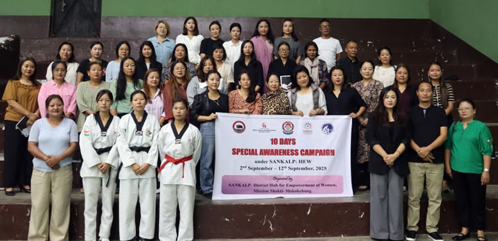Mokokchung District Concludes 10-Day Special Awareness Campaign on Women's b b Empowerment