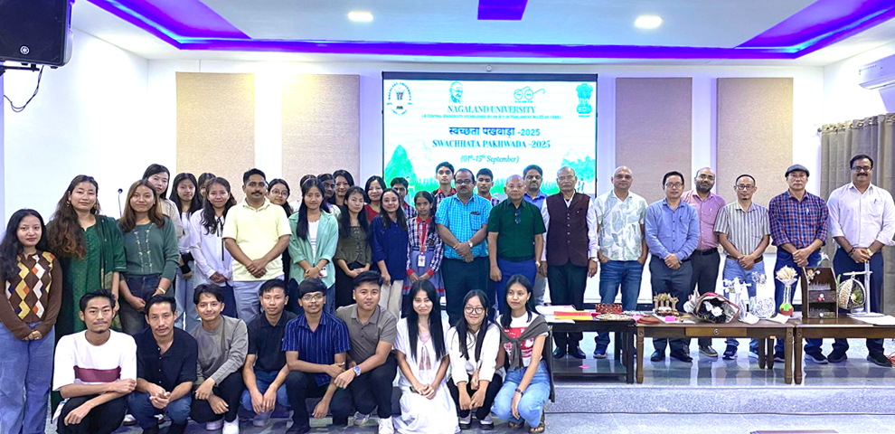 Nagaland University concludes Swachhata Pakhwada Campaign