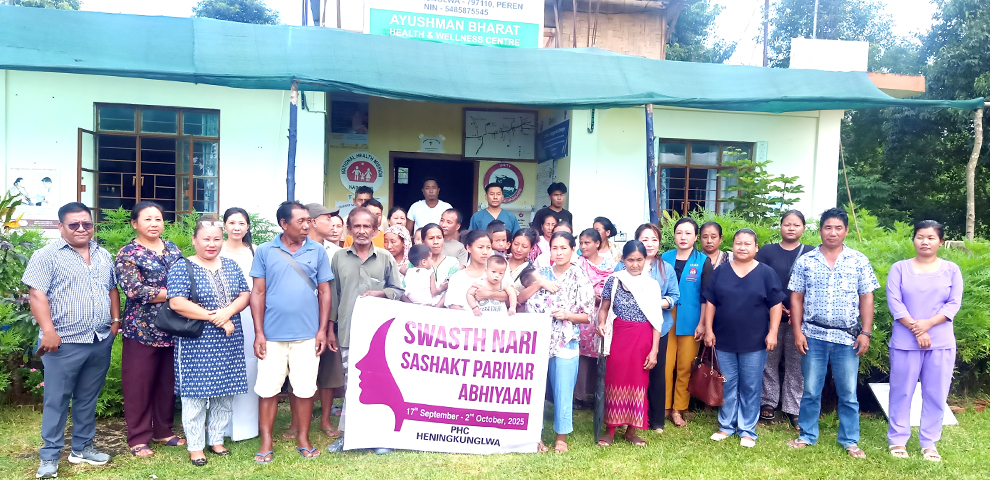 Peren District Health Society holds Swasth Nari Sashakt Parivar Abhiyan Camp