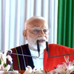 Prime Minister Narendra Modi in Churachandpur during his visit to Manipur, September 13