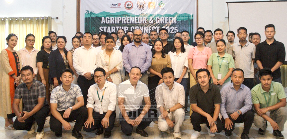 Department of Industries & Commerce and YouthNet officials and participants during the Agripreneur and Green Startup Connect 2025 held at Hotel Acacia, Dimapur on 9th September 2025. (DIPR)