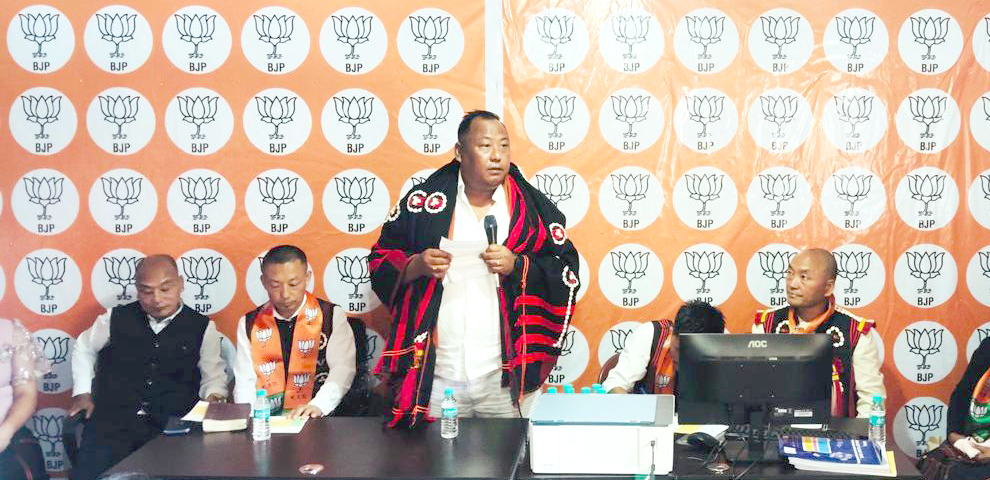 BJP State President inaugurates party office at Aghunato Assembly Constituency