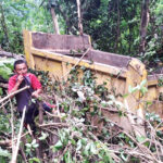 Dumper Truck meets with accident between Longkhim and Chimonger