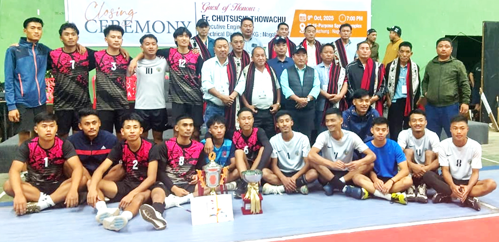 Kumlong Ward secures trophy at 4th Inter-ward Volleyball Tournament