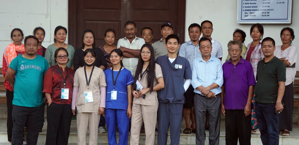 Longjang Baptist Church organizes free medical camp for senior citizens