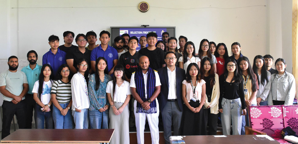 Motivational Talk by Navy Officer at Nagaland University