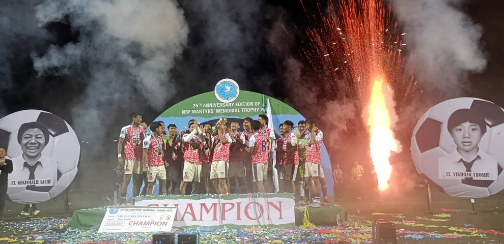 Nagaland United SC lift 25th NSF Martyrs’ Memorial Trophy after dominant 3–1 win over Chedema