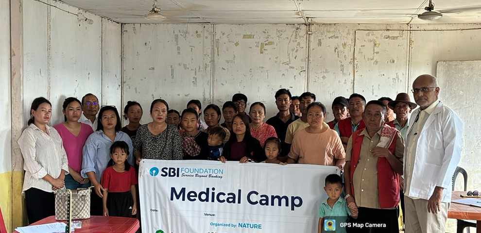 SBI Foundation’s “Sanjeevani – Clinic on Wheels” conducts medical camp at Kiphire