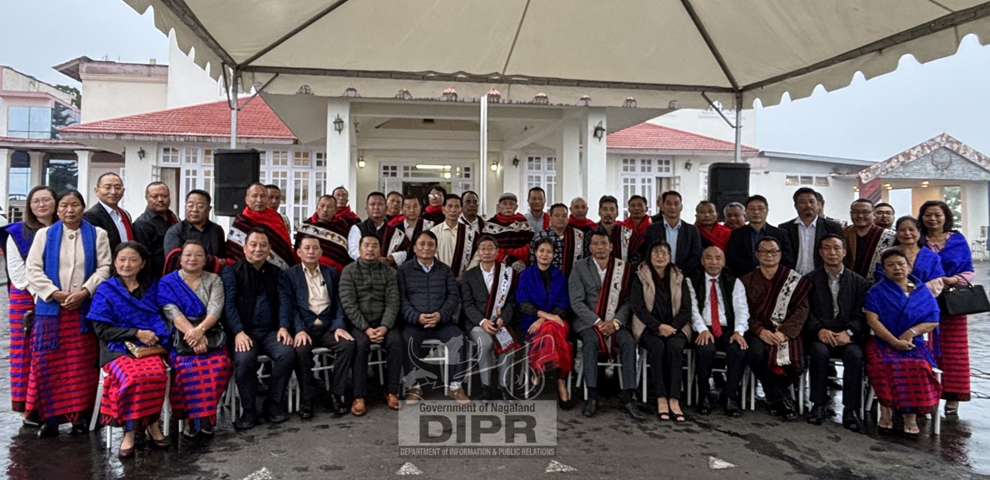 Ao Senden felicitates Chief Secretary Sentiyanger Imchen