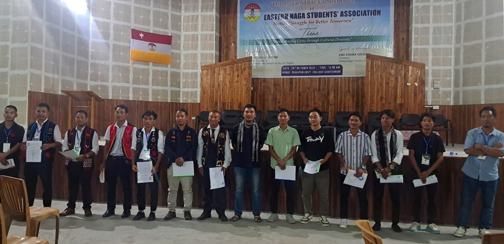 Eastern Naga Students’ Association holds 7th General Conference, installs new office bearers for 2025–2028