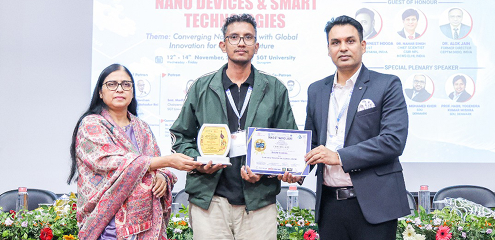 Nagaland University scholar wins overall best performance & cash prize at International Conference