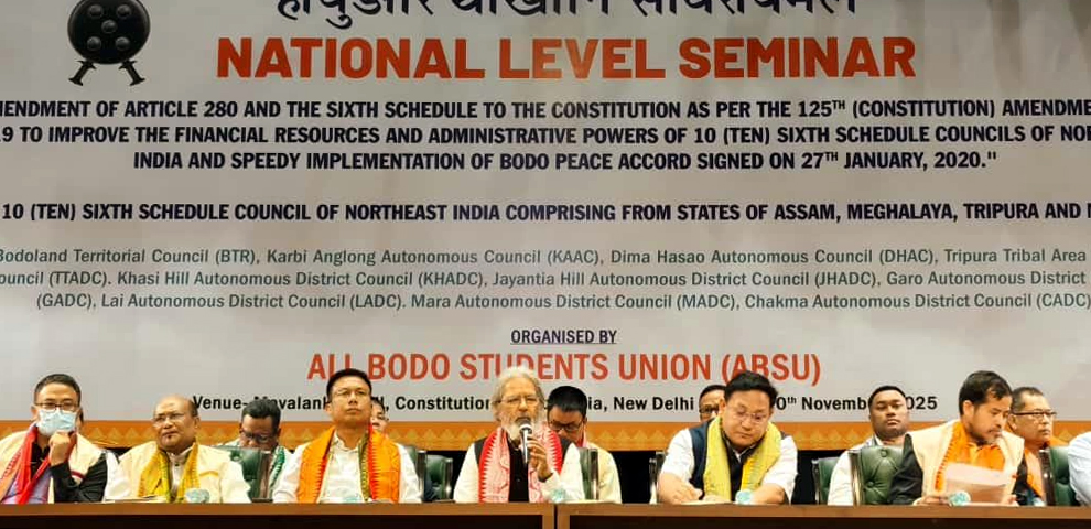 Northeast Tribal Councils unite in Delhi, urge parliament to fast-track Bodo Accord implementation