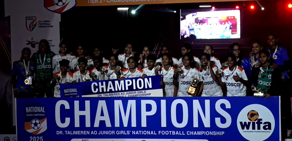 Maharashtra wins Dr T Ao Junior Girls’ National Football Championship
