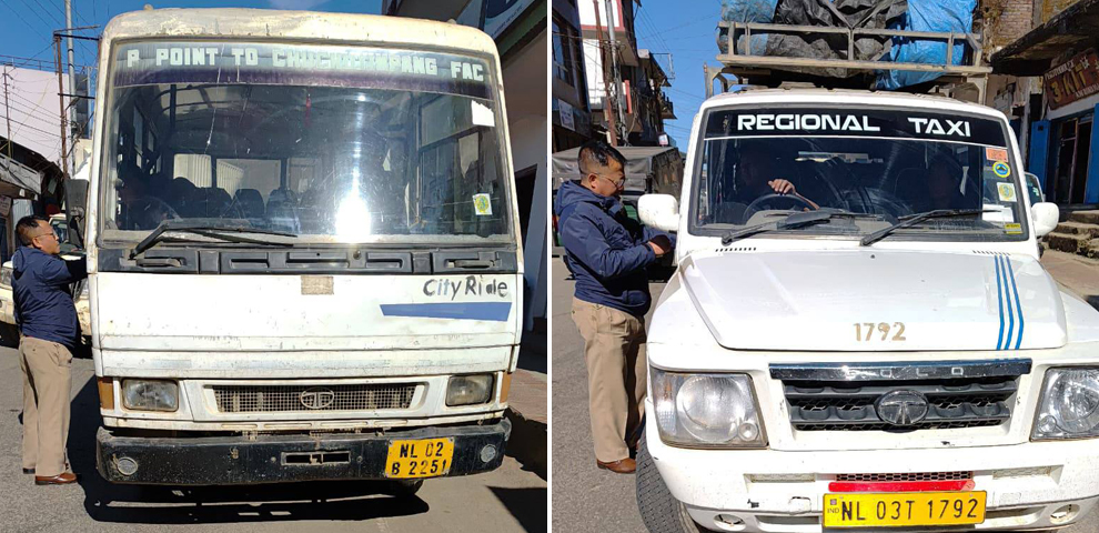 Mokokchung Three passenger vehicle drivers penalized in liquor test drive