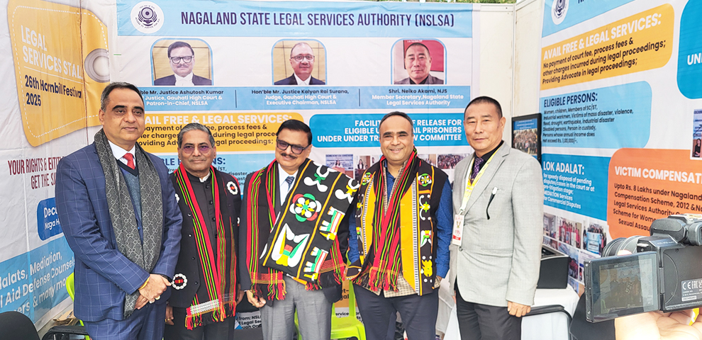NSLSA legal services stall concludes at Hornbill Festival with over 1,000 beneficiaries
