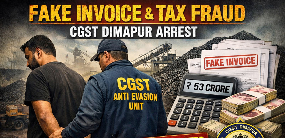 GST Dimapur arrests mining firm director for fake invoicing and GST fraud