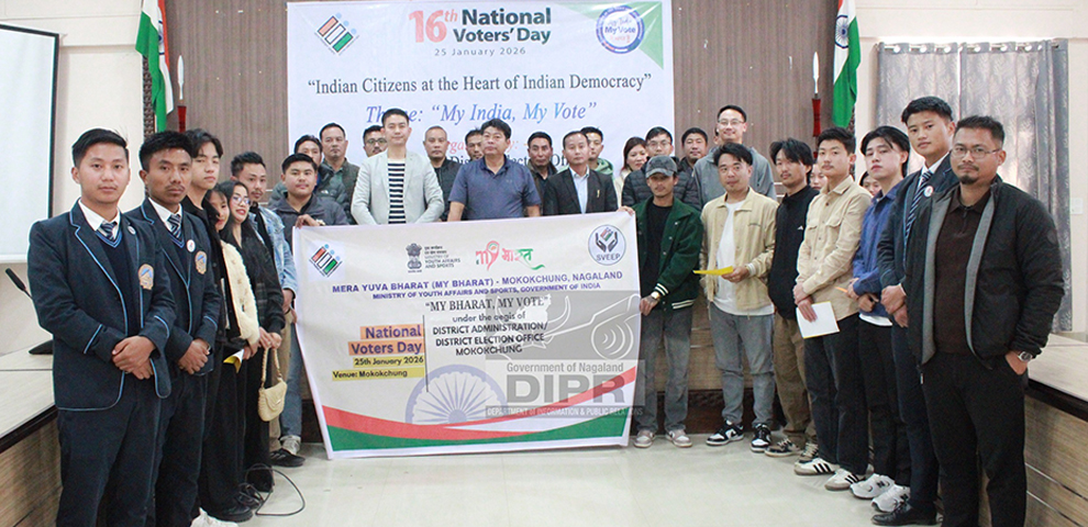 First-time voters take the pledge as Nagaland marks 16th National Voters’ Day