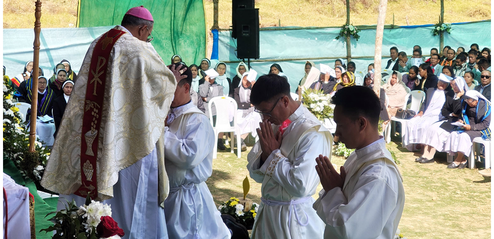 Historic ordination at Razeba Three new priests for the Catholic Church